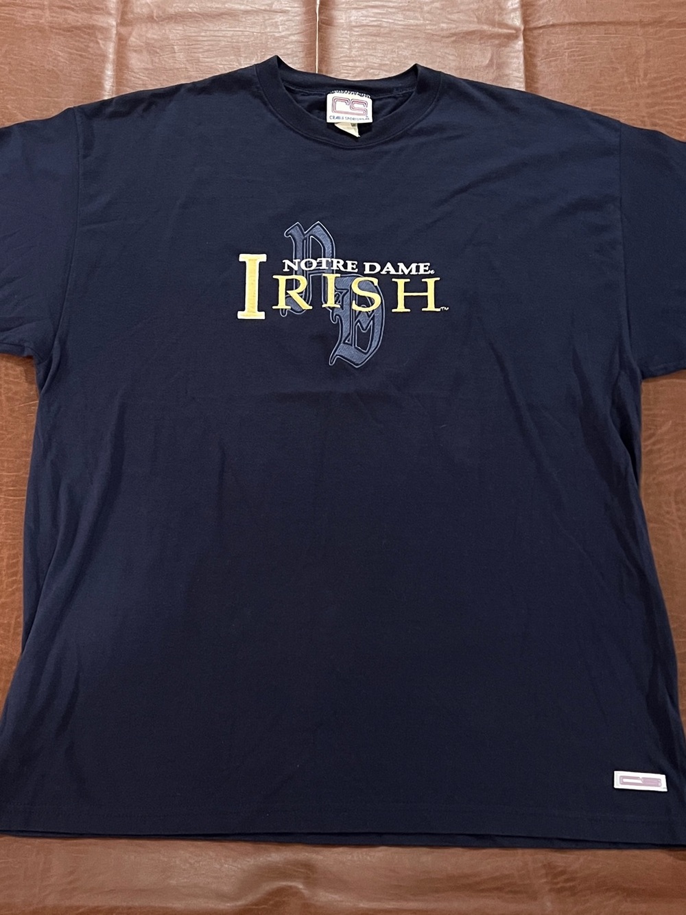 True Vintage Crable Sportswear Notre Dame Fighting Irish Shirt - Size 2XL